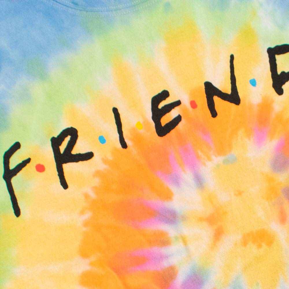 Popfunk Classic Friends Logo Tie Dye Unisex T-Shirt - Comfortable Cotton Tee for Men & Women - Perfect for Casual Wear, Gifts, and TV Show Fans