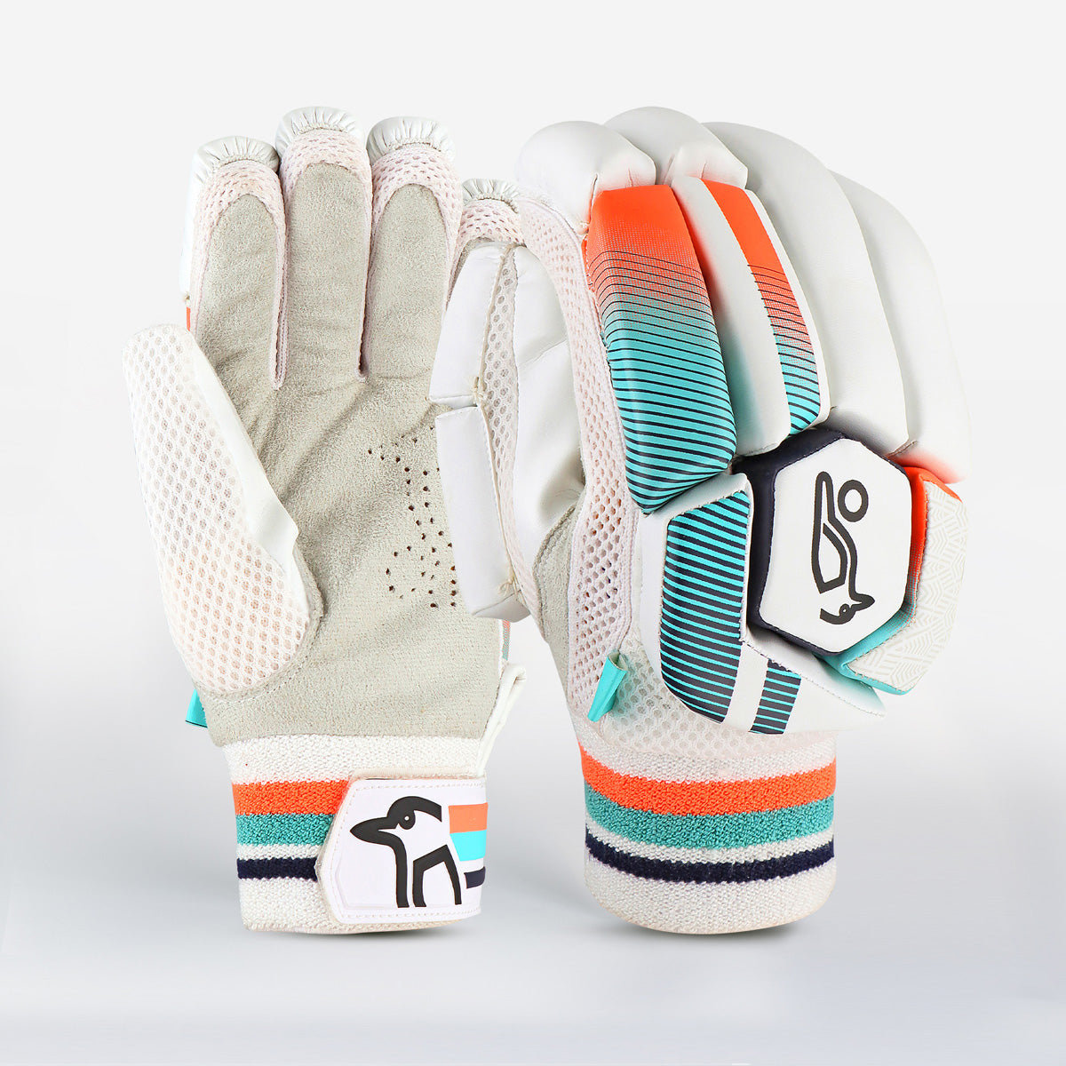 Kookaburra Aura 5.1 Cricket Batting Gloves - Premium Leather Cricket Gloves for Men & Women - Perfect for Practice, Training & Matches
