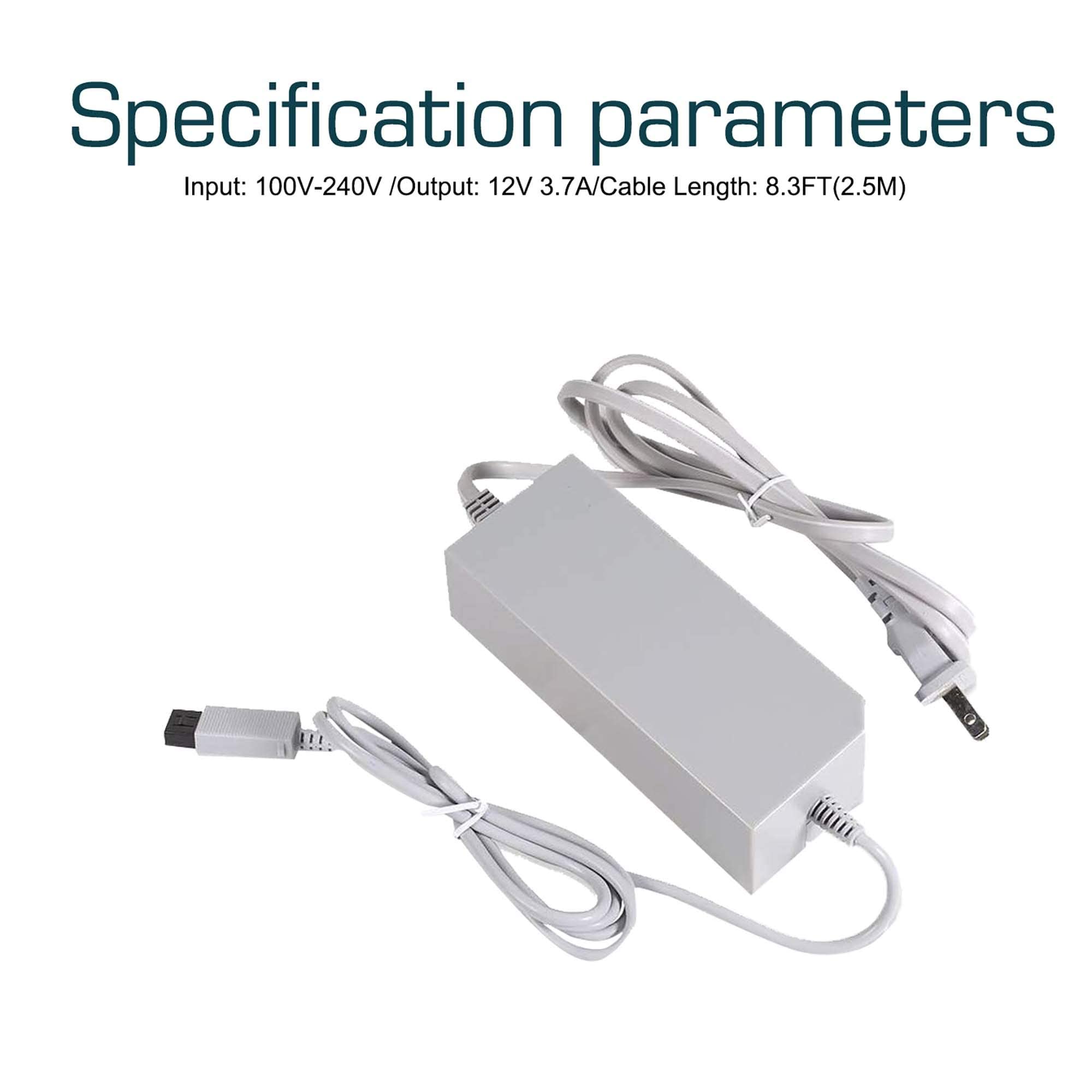 Original Nintendo Wii AC Power Adapter - Replacement Charger Cord for Wii Console - Perfect for Gaming, Streaming & Home Entertainment