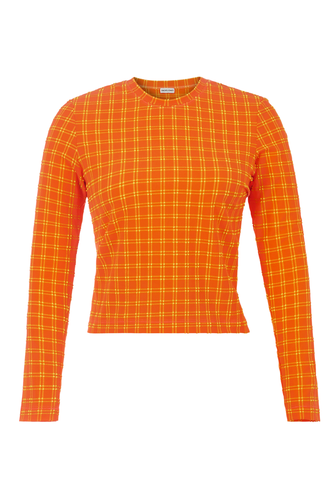 Orange Satellite Top - Trendy Women's Casual T-Shirt for Summer Outfits & Beach Vacations