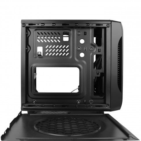 Spire PowerCube 715 Computer Case with Dual Tempered Glass Windows - SPC715B CE/R/2W U3 P/S Option - Perfect for Gaming PC Builds & Custom Workstations