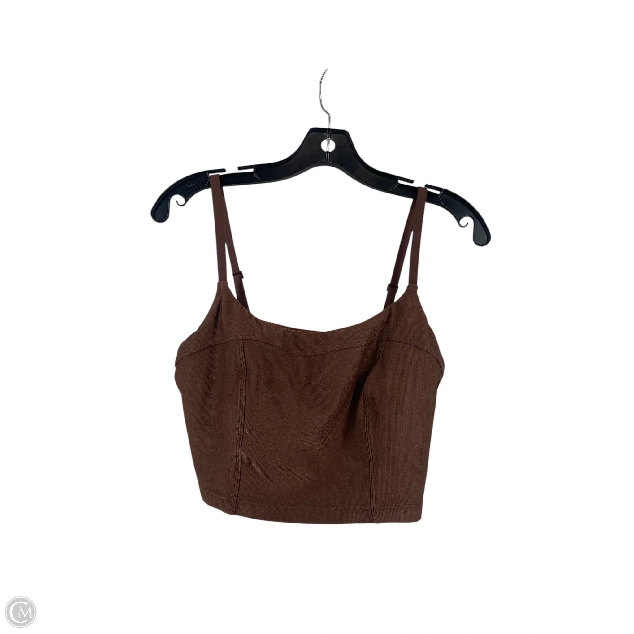 Aerie Women's Athletic Sports Bra - Lightweight, Supportive, Comfortable for Yoga, Running & Workouts - Size L, Brown