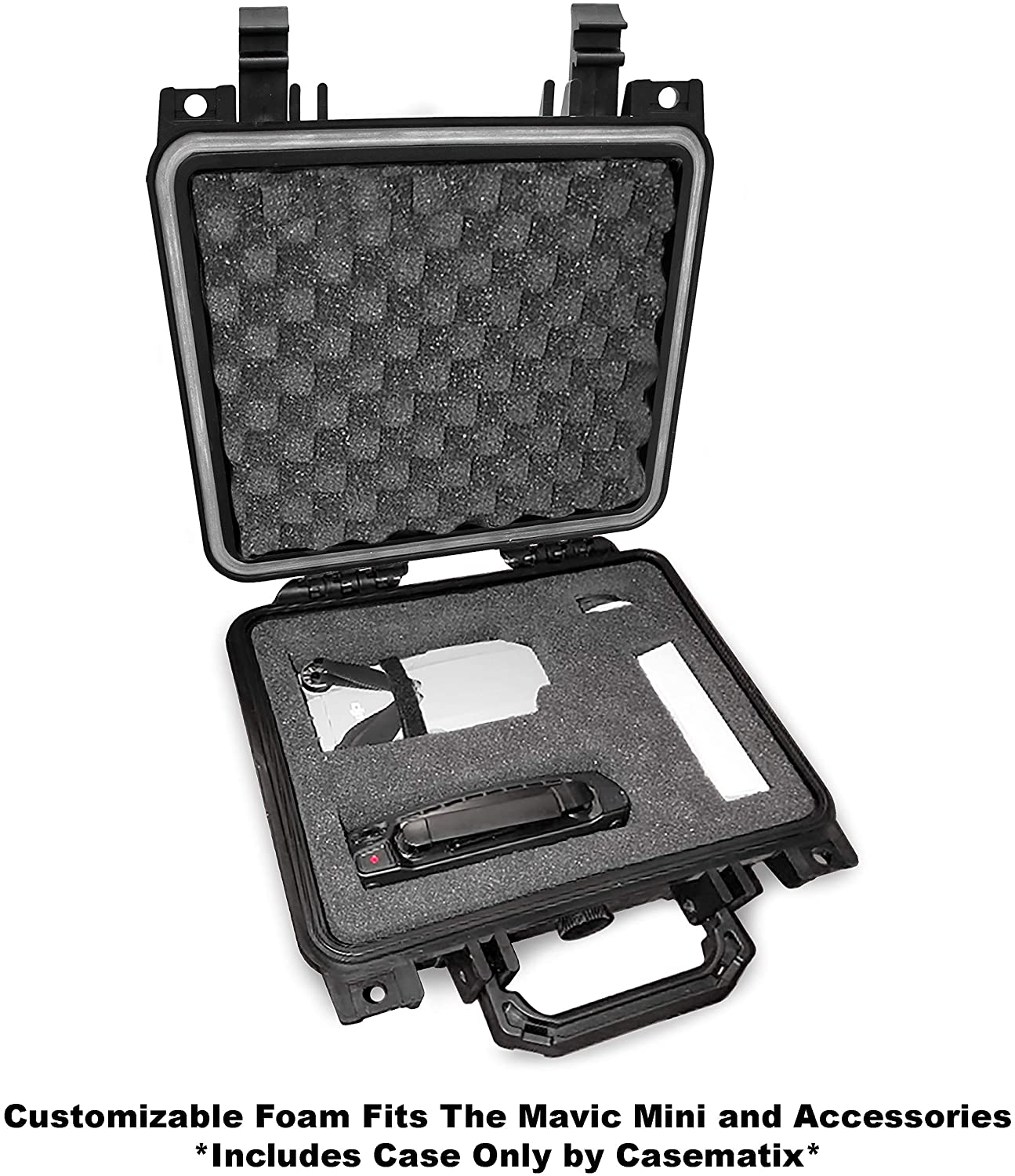 Waterproof Hard Case for DJI Mavic Mini Drone & Accessories | Shockproof Travel Storage with Custom Foam Interior | Perfect for Outdoor Adventures & Air Travel