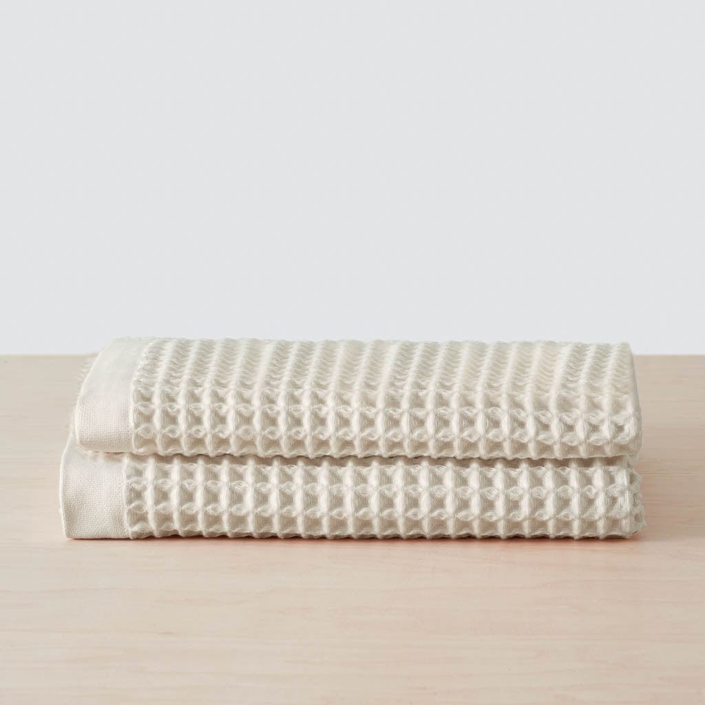 Premium Imabari Waffle Weave Bath Towels - Ultra Soft & Absorbent Japanese Cotton Towel Set for Spa, Bathroom & Luxury Home Use