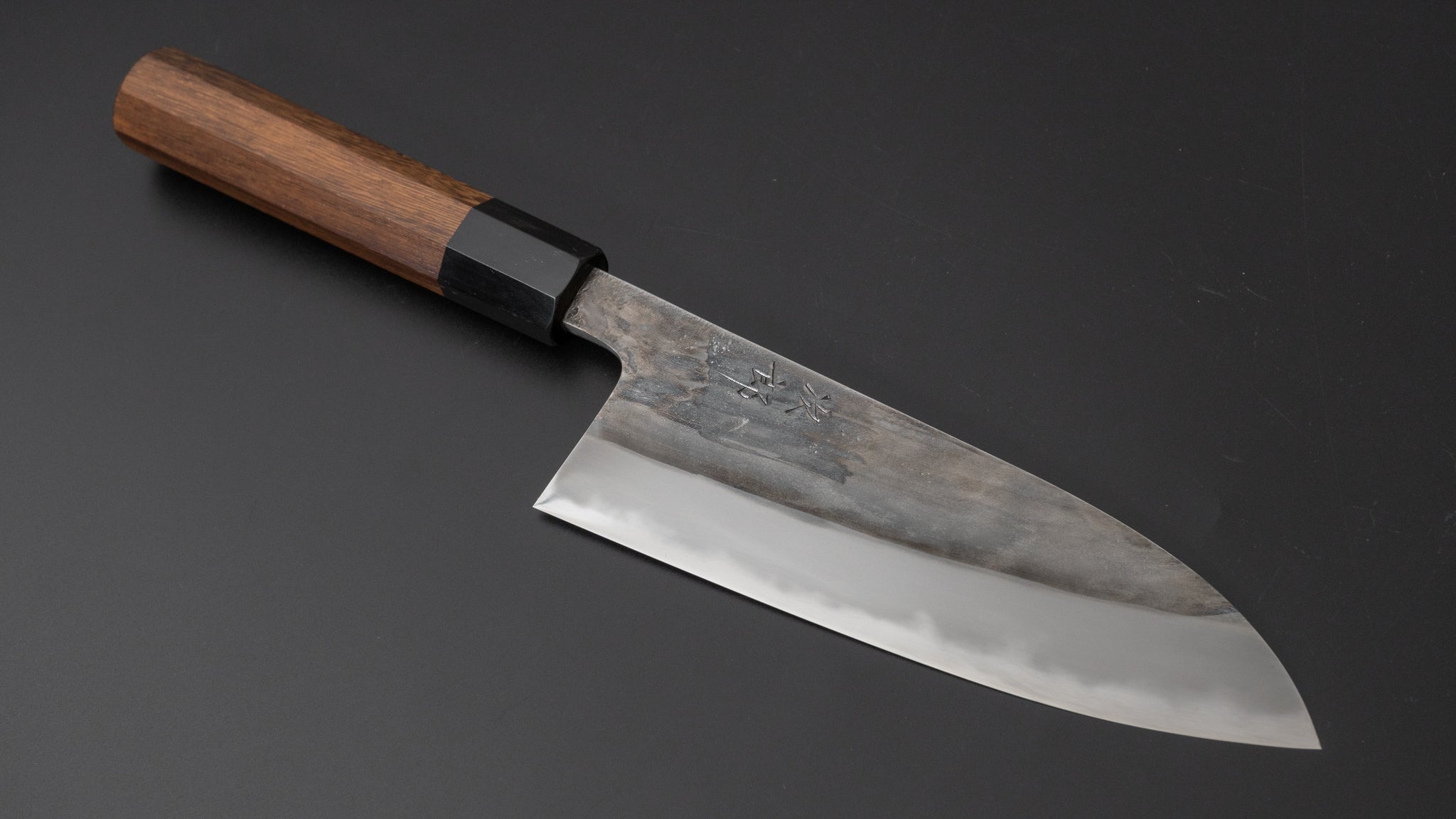 Premium Jiro Tsuchime Santoku Knife 165mm with Taihei Tagayasan Handle - Japanese Chef Knife for Slicing, Dicing & Chopping Vegetables, Meat & Fish - Perfect for Home Cooks & Professional Chefs