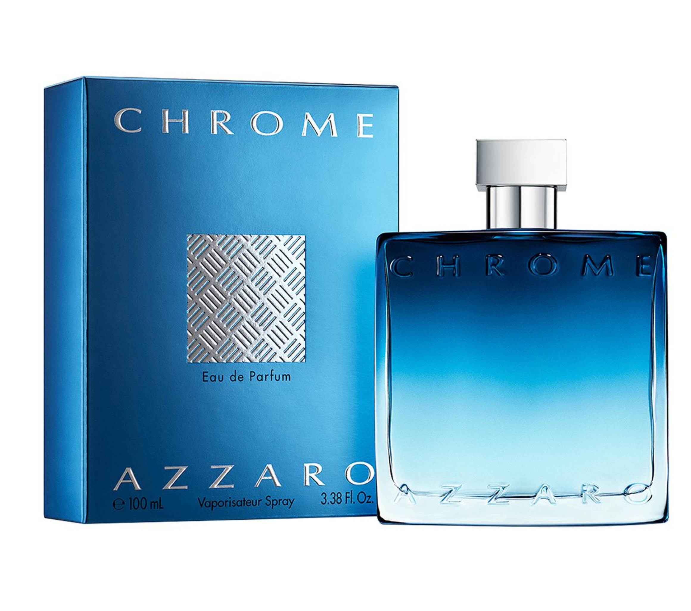 Azzaro Chrome Eau De Parfum for Men - 100ml EDT Spray - Fresh Citrus & Woody Fragrance - Perfect for Daily Wear, Office & Special Occasions