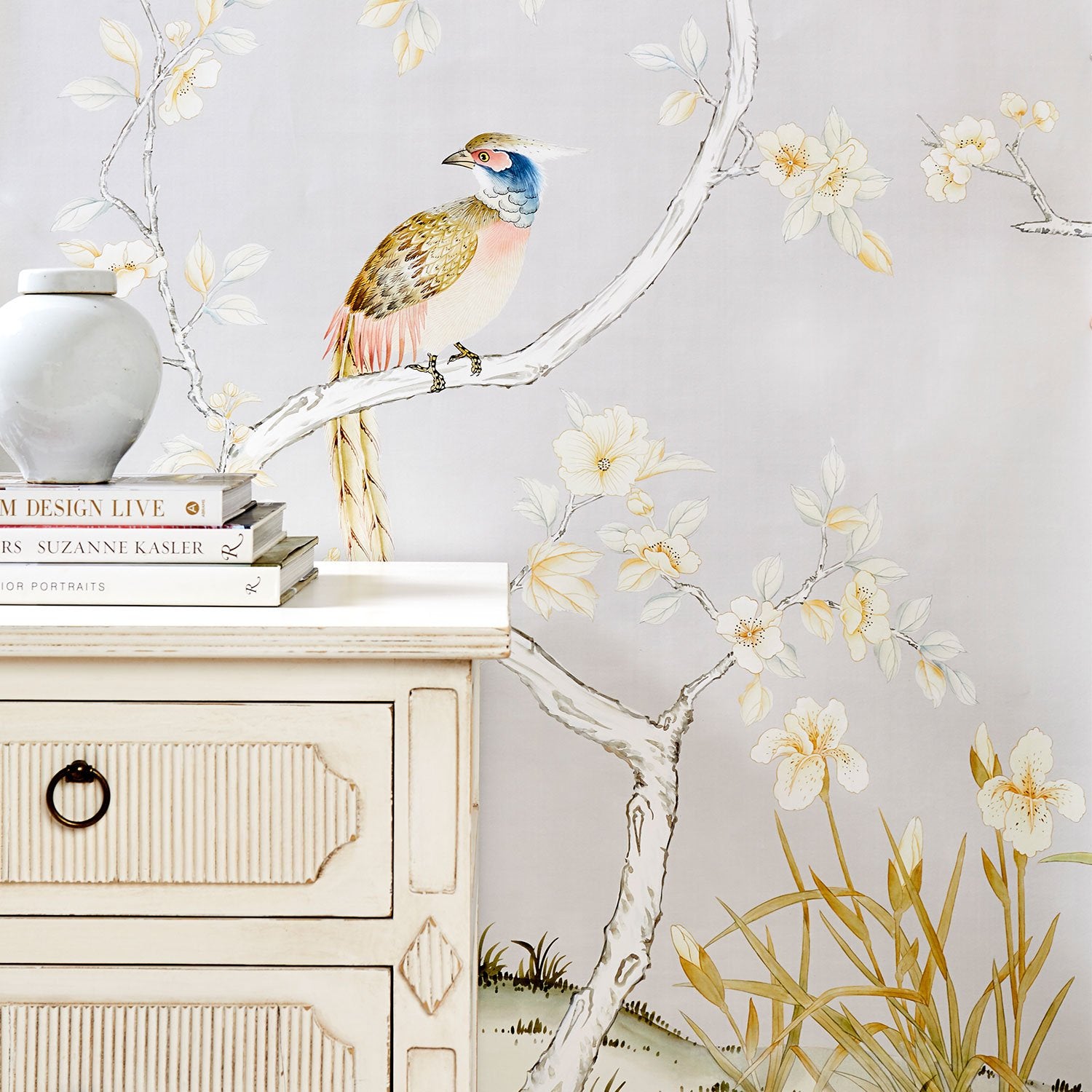 Carlisle in Dove Mural - Premium Wall Art Canvas Print for Home & Office Decor | Perfect for Living Room, Bedroom, and Office Spaces