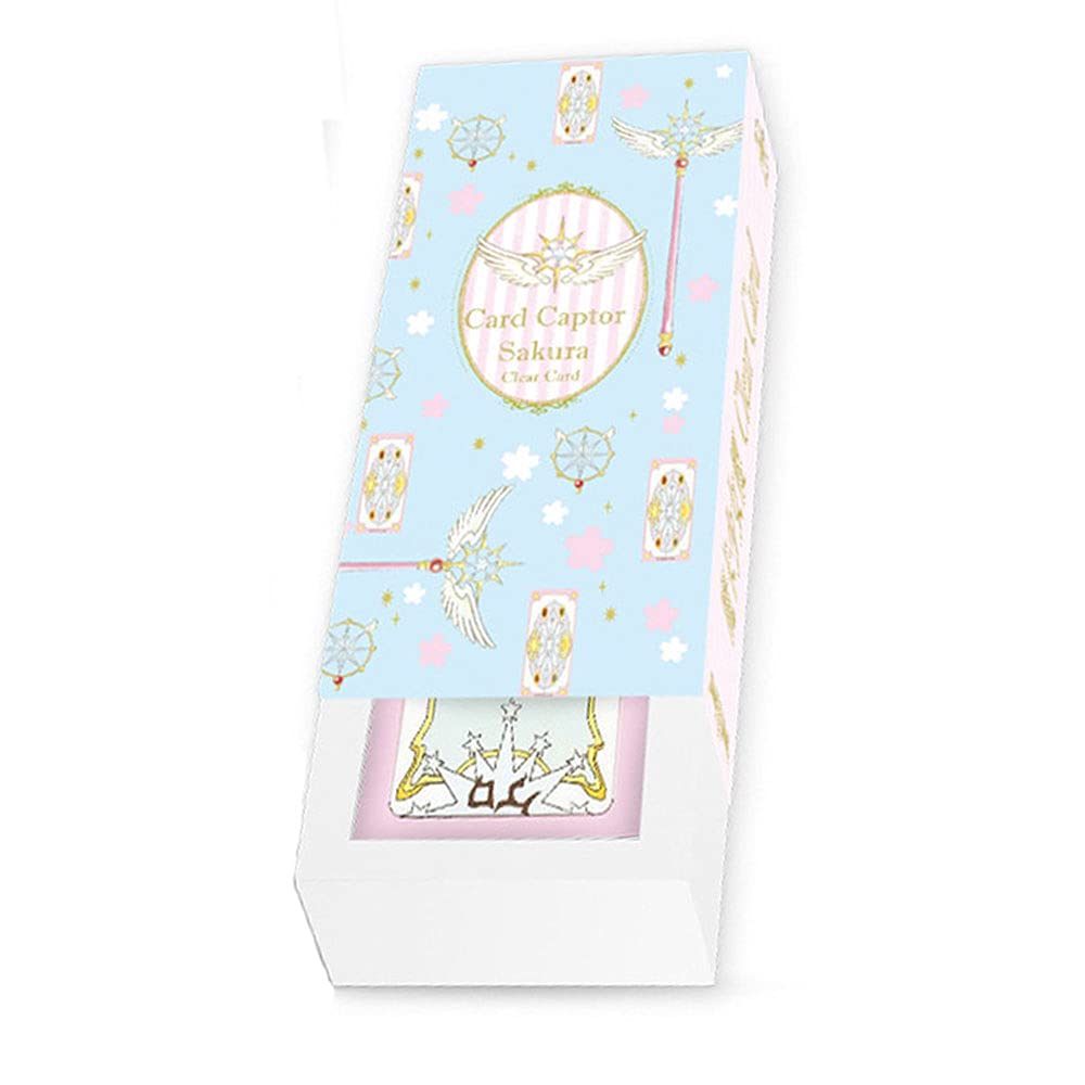 CONGYING Card Captor Sakura Transparent Tarot Cards - Anime Magic Collectible for Fans, Adults & Kids - Perfect Gift for Otaku, Birthday Presents & Cosplay Props | Use for Divination, Game Nights, Anime Themed Parties & Collection Displays