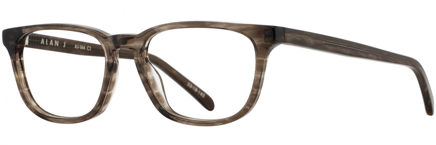 Alan J AJ144 Stylish Eyeglasses for Men & Women - Trendy Lightweight Frame with UV Protection - Perfect for Reading, Work & Everyday Use