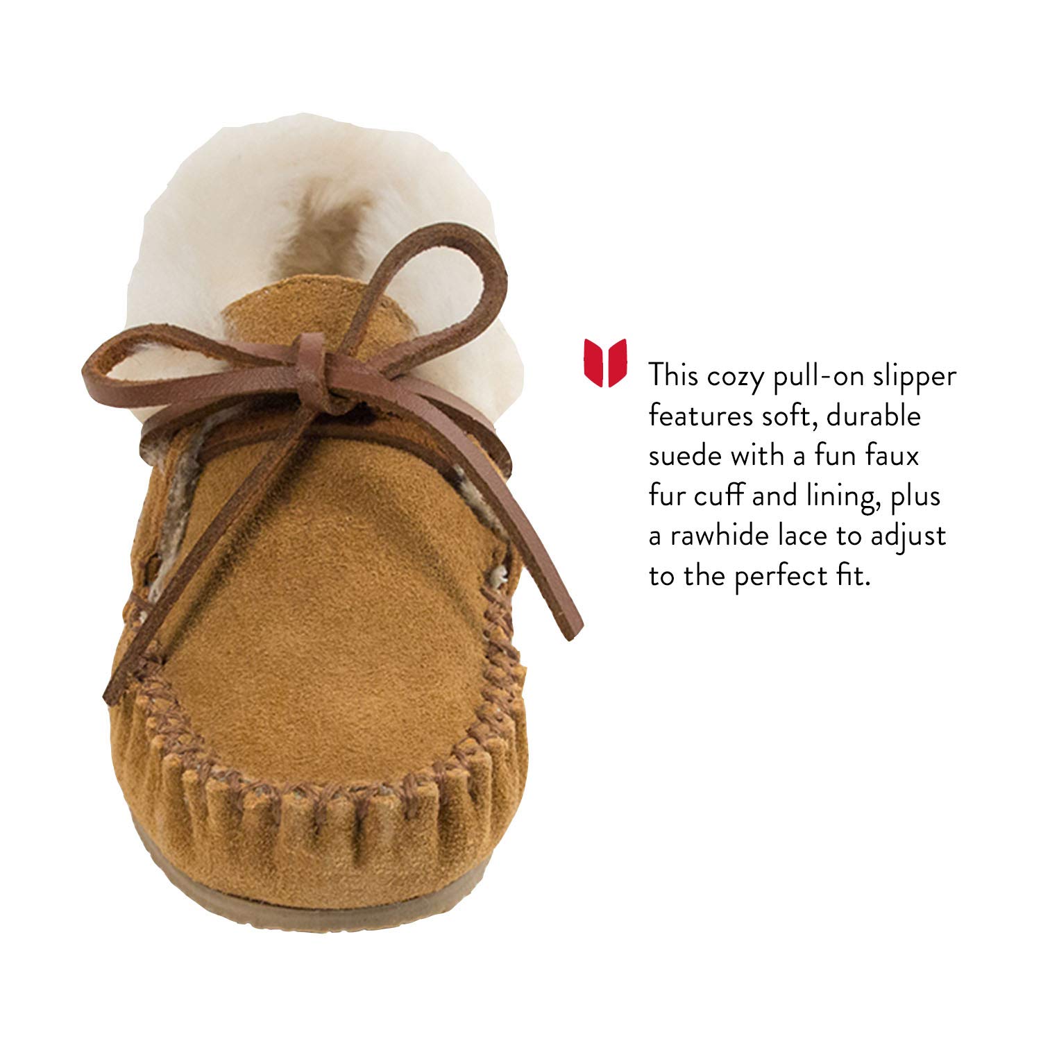 Minnetonka Charley Bootie for Toddler, Little Kid & Big Kid - Soft Leather Moccasin Boots for Boys & Girls - Comfortable & Stylish for School, Play & Outdoor Adventures