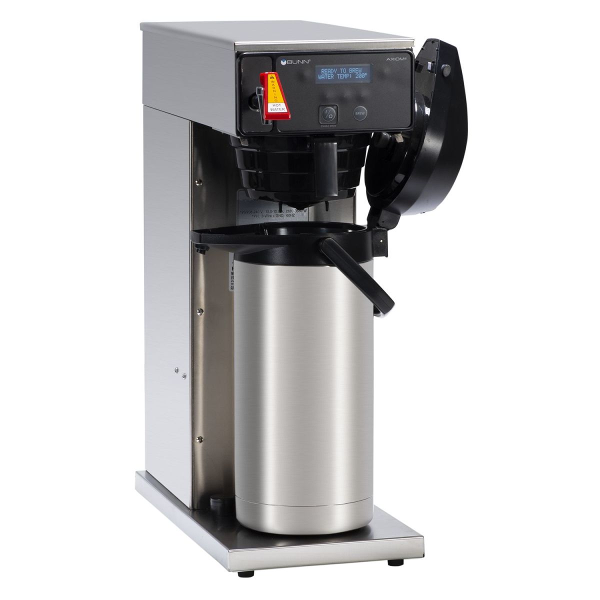 BUNN AXIOM® Dual Voltage Airpot Coffee Brewer 38700.0010 - Commercial & Home Use for Offices, Restaurants, and Events