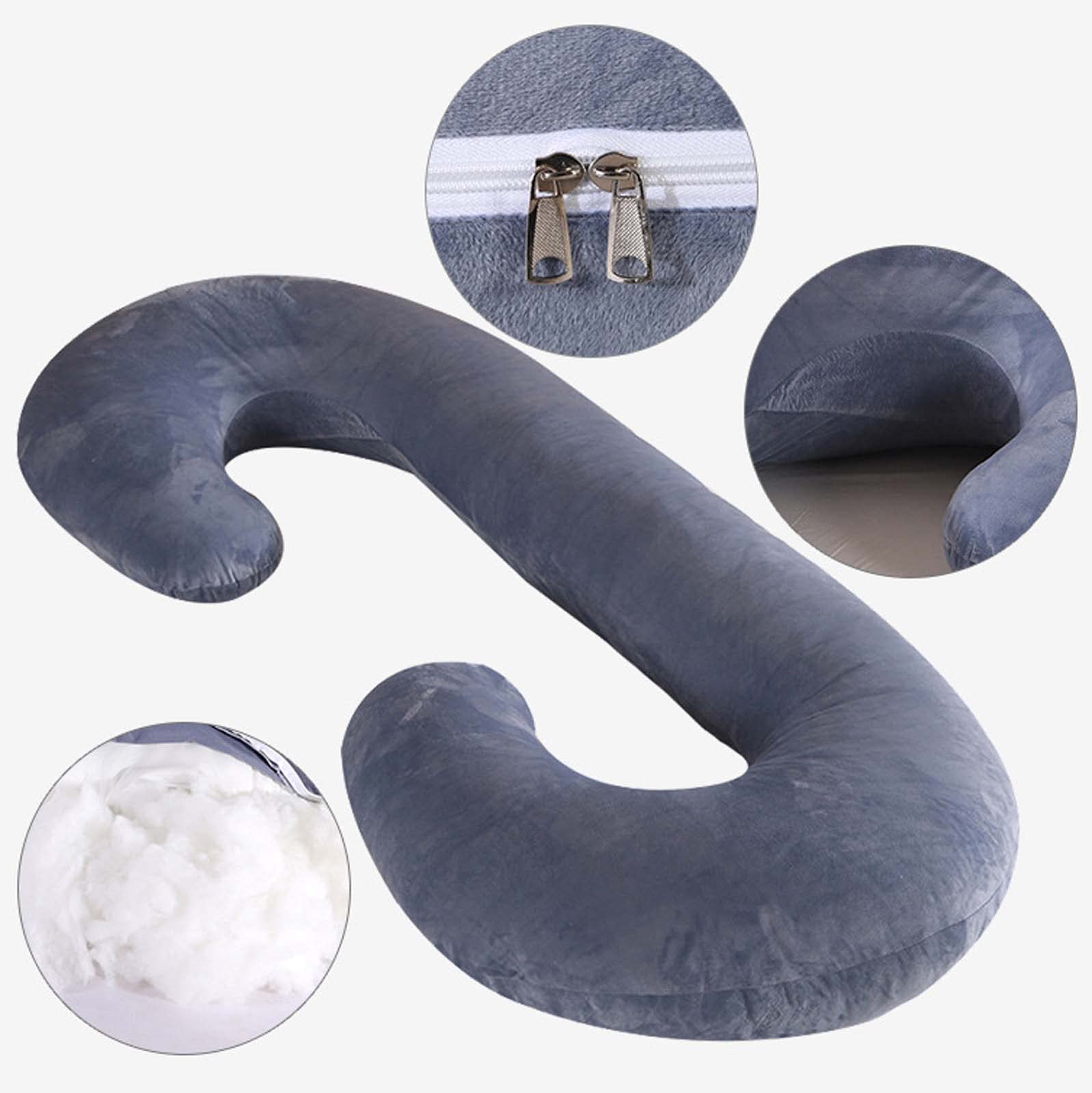**C-Shaped Pregnancy Pillow for Side Sleepers – 53