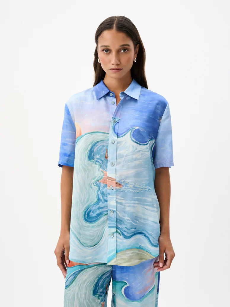 BRANDO Men's Casual Shirt for Surfing & Beachwear - Lightweight Quick-Dry Shirt for Summer Outdoor Activities