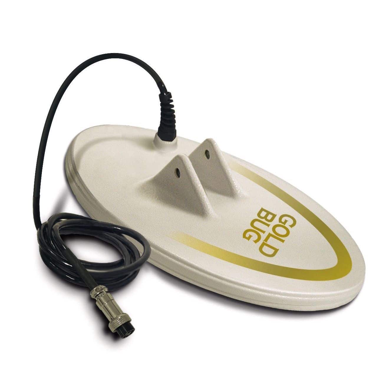 Fisher Gold Bug Series 10 Solid Biaxial DD White Elliptical Coil - Metal Detector Accessory for Treasure Hunting & Gold Prospecting