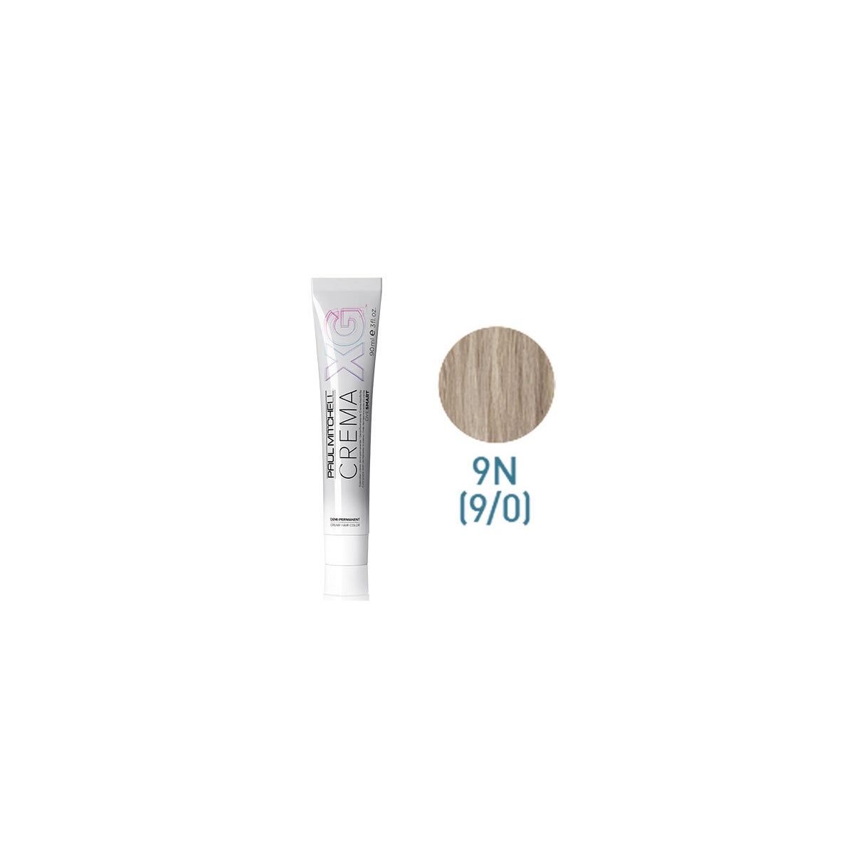 Crema XG Demi 9N Hair Color - Professional Semi-Permanent Hair Dye for Natural-Looking Blonde Highlights | Perfect for Salon Use & At-Home Hair Coloring