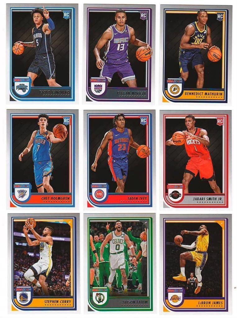 2022-2023 NBA Hoops Basketball Trading Card Complete 300-Piece Mint Set - Features Top Rookie Cards: Paolo Banchero, Chet Holmgren, Keegan Murray & More - Perfect for Collectors, Investors and Basketball Fans - Great for Display, Trading and Investment Portfolio Diversification