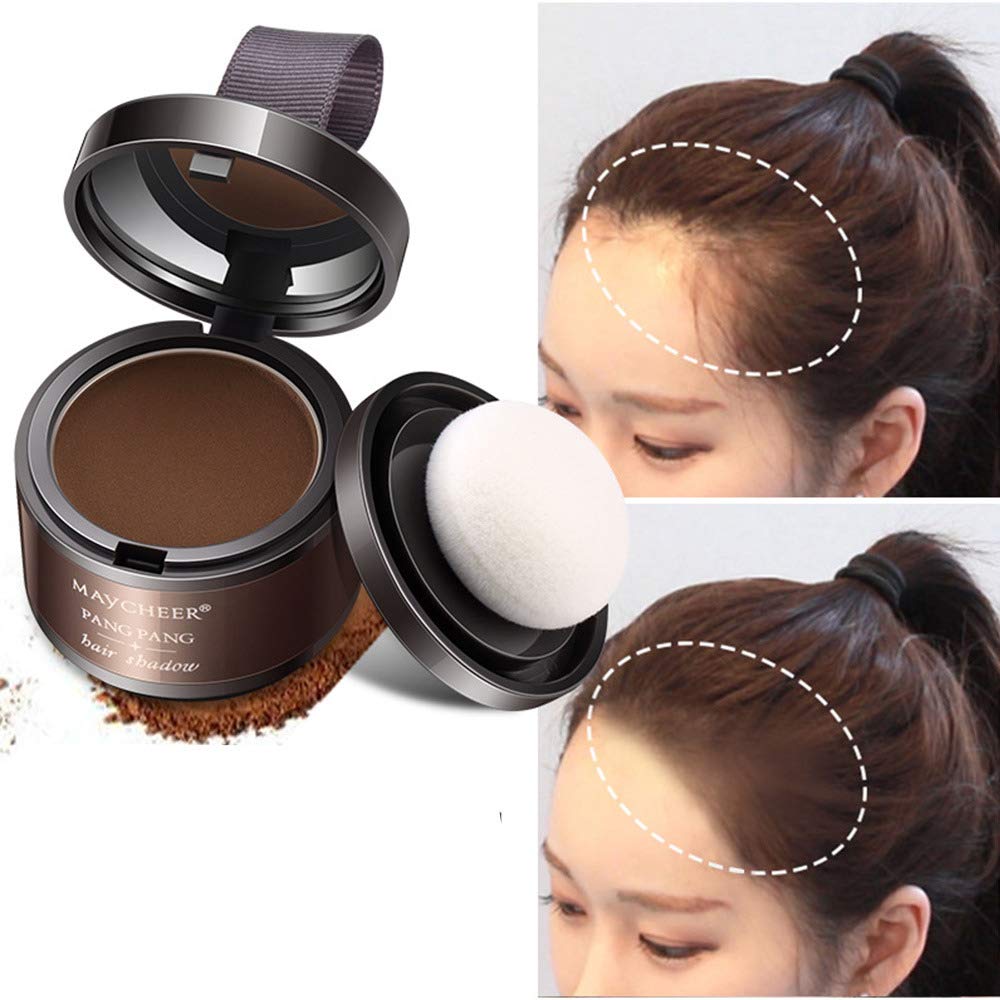 YouthColor Magic Fluffy Hair Powder for Thinning Hair - Waterproof Hairline Builder & Scalp Concealer - Eyebrow Shading Powder (Black) - Perfect for Daily Use, Special Occasions & Hair Styling