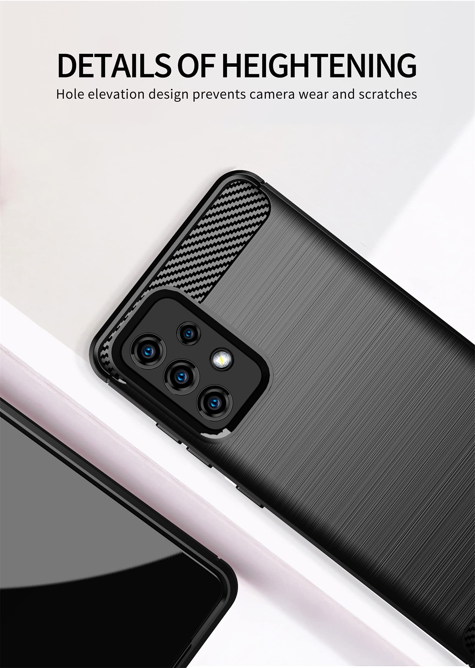 Asuwish Samsung Galaxy A52 5G/4G Case with Tempered Glass Screen Protector - Slim Protective TPU Phone Cover for Galaxy A52 5G/4G (Black) | Perfect for Everyday Use, Work & Travel Protection