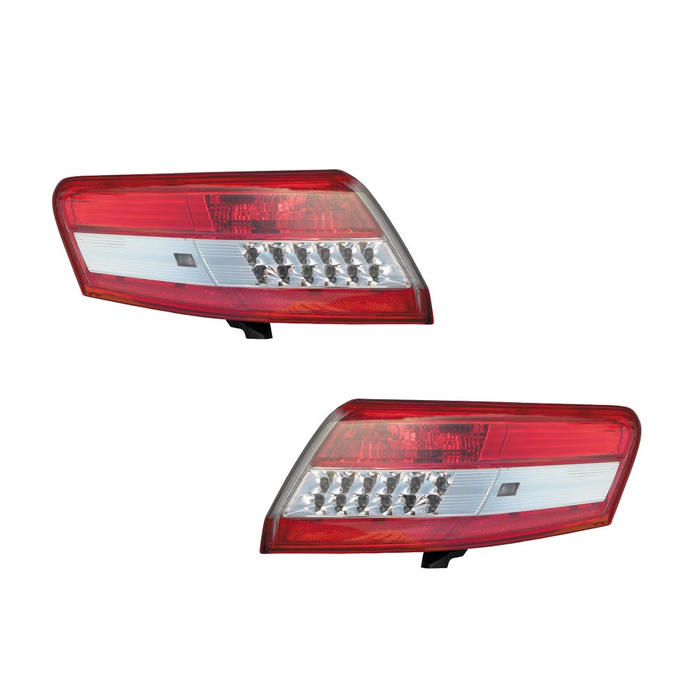 Toyota Camry Tail Lights Pair (2010-2011) - Left Driver & Right Passenger Side LED Rear Lamps | Perfect for Night Driving & Car Customization