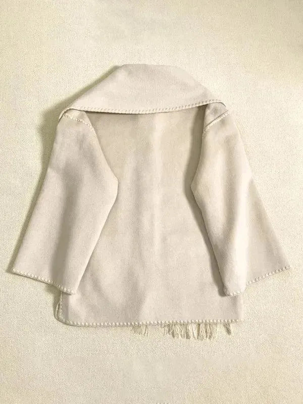 Plus Size Winter Shawl Coat for Women - Warm & Stylish Outerwear for Cold Weather, Office & Casual Outings