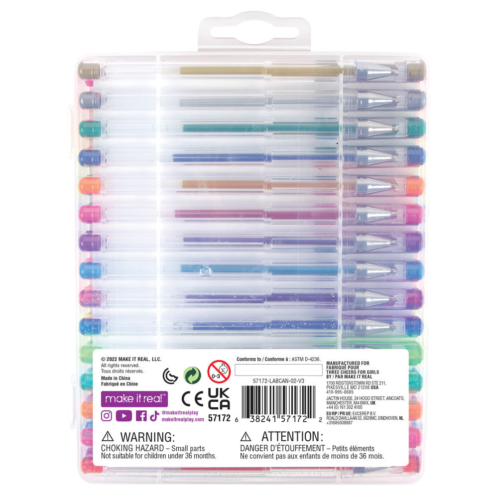 Vibrant 3C4G Gel Pen Set - 30 Colorful Pens with Stickers for Journaling, Note Taking & Creative Writing | Perfect for School, Office & Art Projects