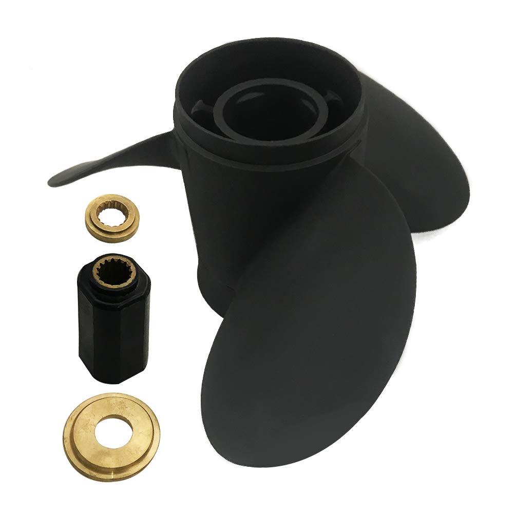 Captain Propeller 14 1/4x21 for Tohatsu Outboard Engine - Compatible with BFT 115hp 150hp 200hp 225hp 250hp - 15 Tooth Spline HZY3-58130-V41ZA - Perfect for Marine Boating, Fishing & Water Sports