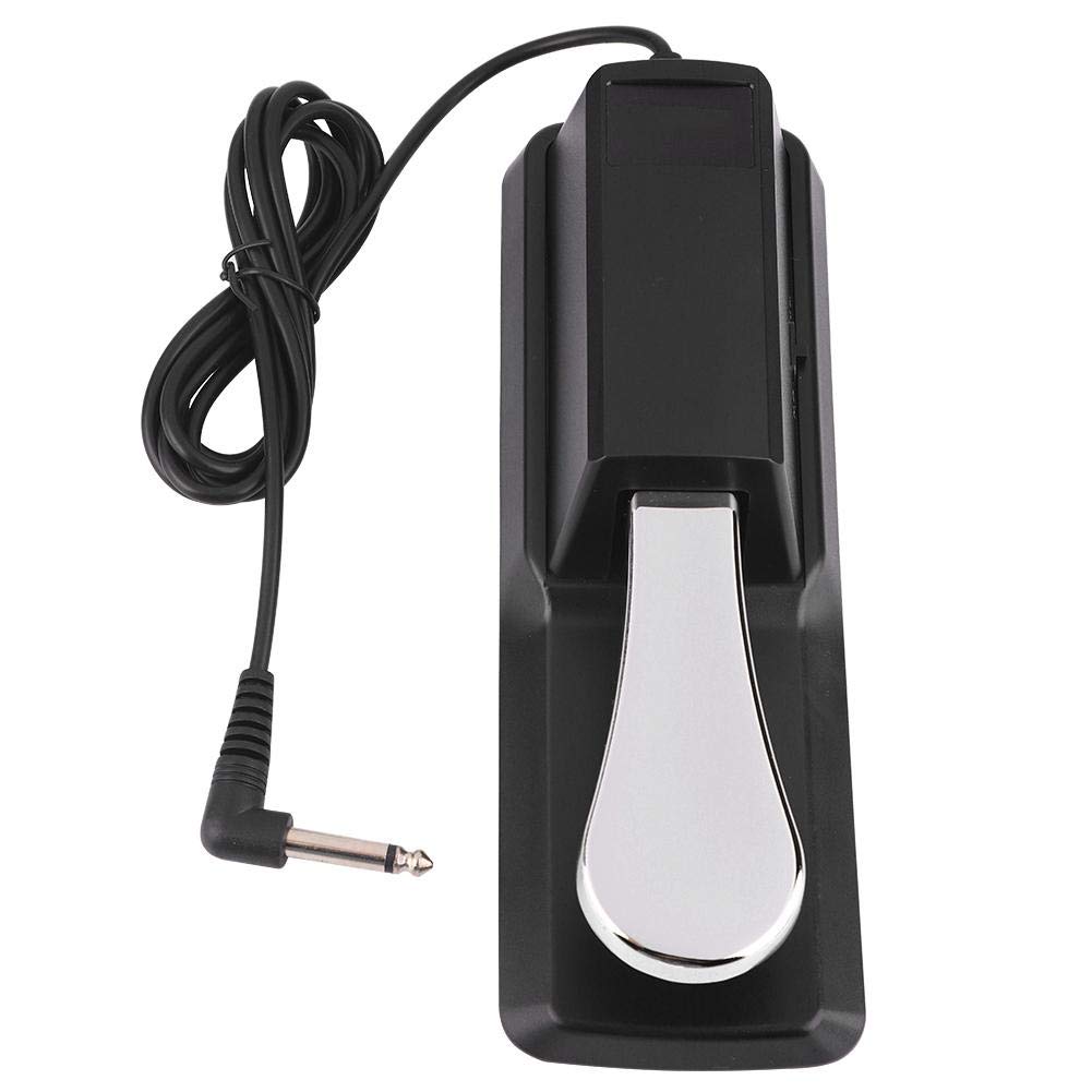 Universal Sustain Pedal for Digital Piano - Black Damper Keyboard Pedal Compatible with Electronic Pianos | Perfect for Home Studios, Live Performances & Music Practice