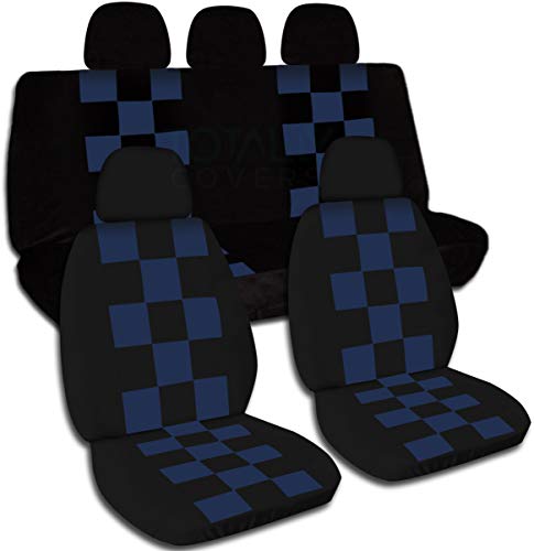Black and Navy Blue Checkers