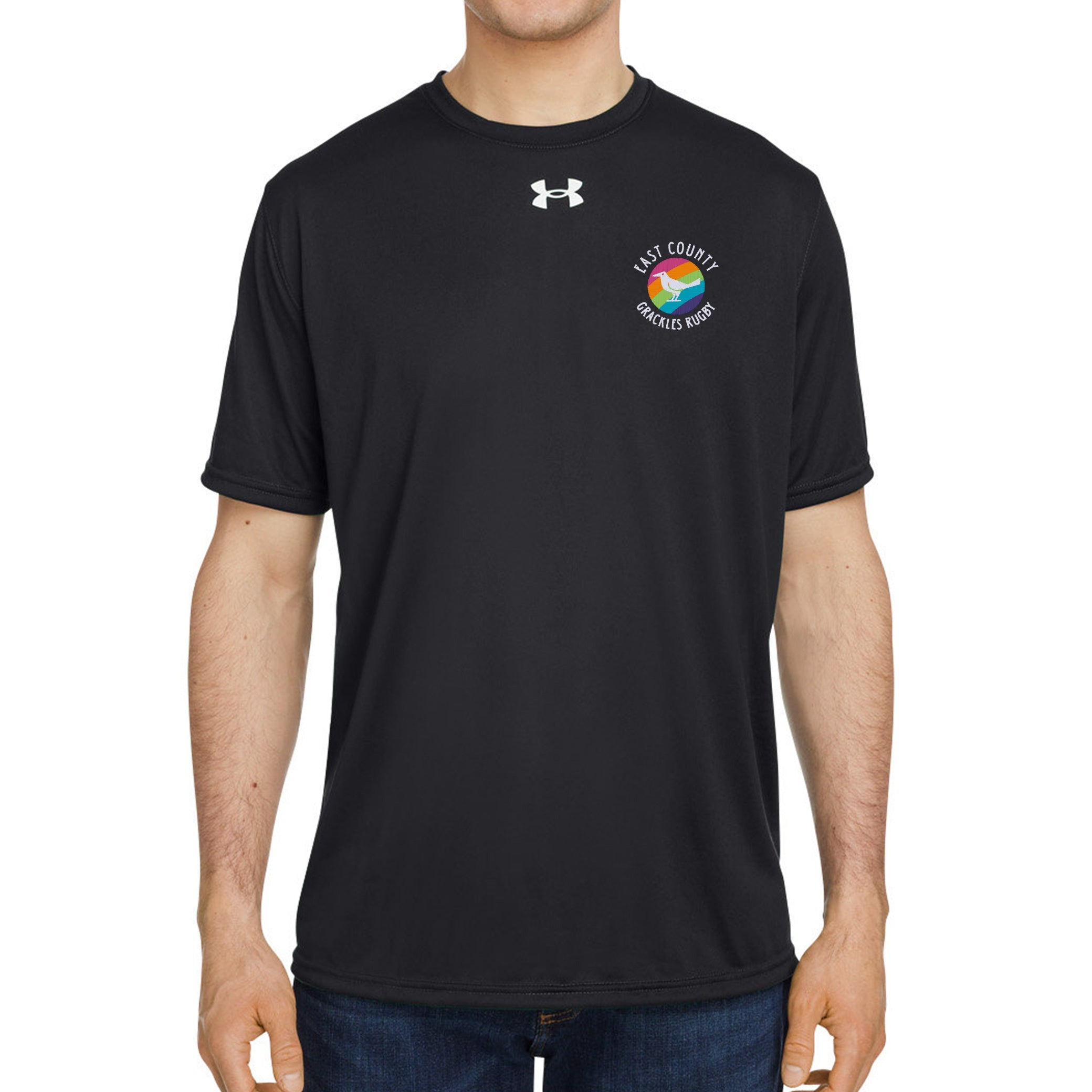 East Co. Grackles UA Team Tech T-Shirt - Moisture-Wicking Performance Shirt for Sports & Casual Wear | Men's Athletic Apparel for Training, Gym & Everyday Use