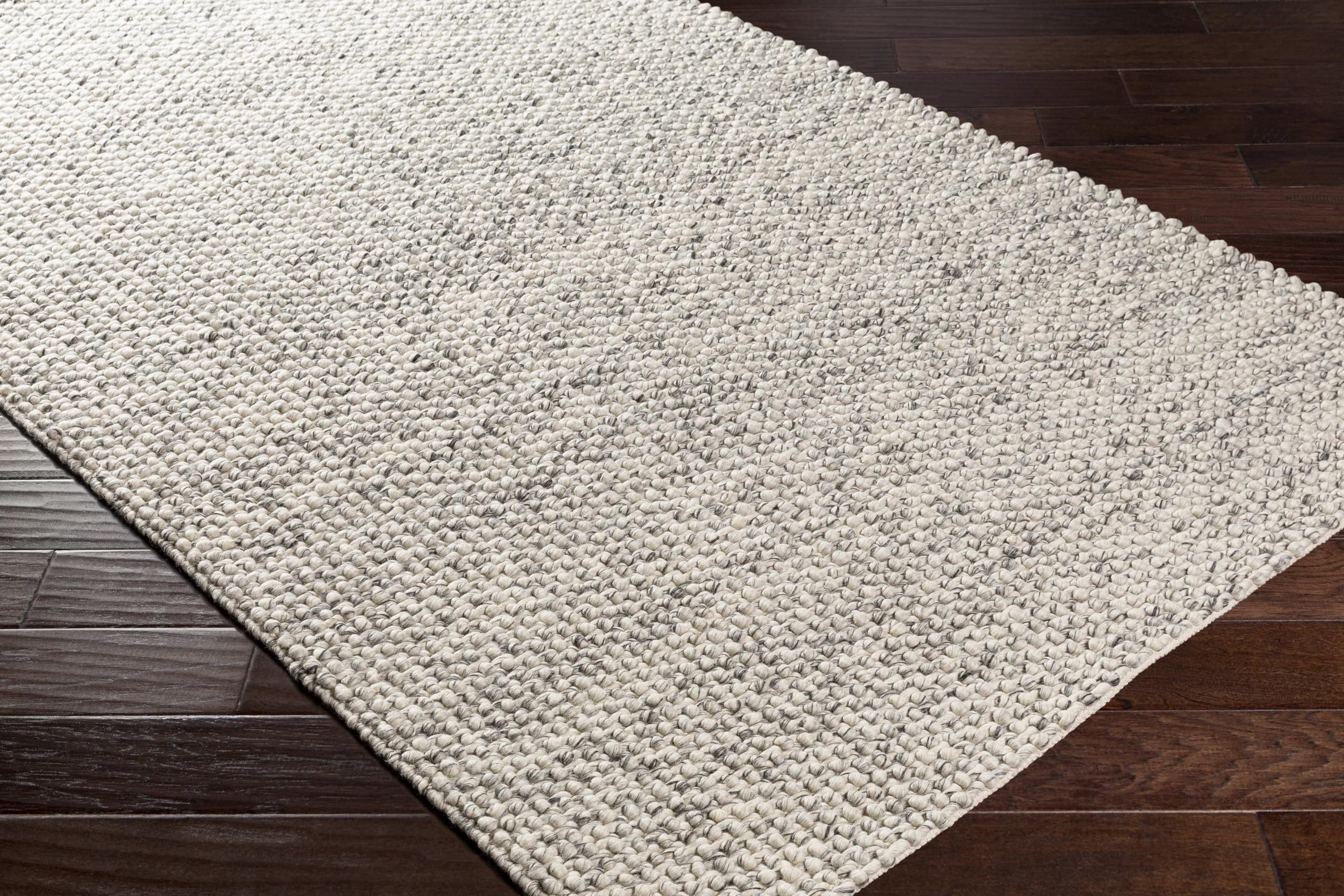 Mark&Day 5x7 Keynsham Modern Charcoal Area Rug - Soft Grey Ivory Carpet for Living Room, Bedroom, Kitchen - Non-Slip Floor Mat (5' x 7'6