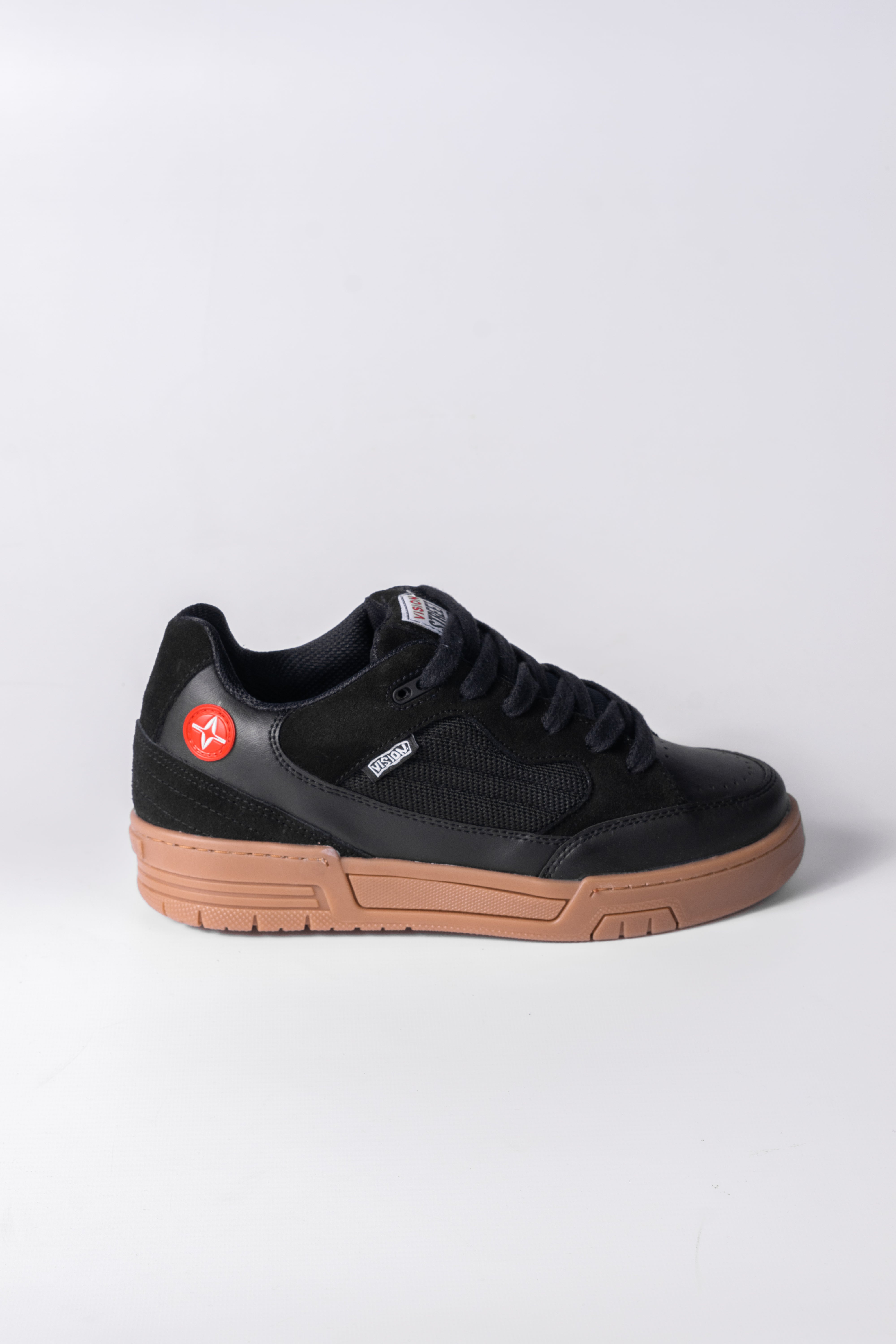Unisex Vision Saavy Black Gum Sneakers - Comfortable Casual Shoes for Men & Women - Perfect for Running, Walking & Everyday Wear
