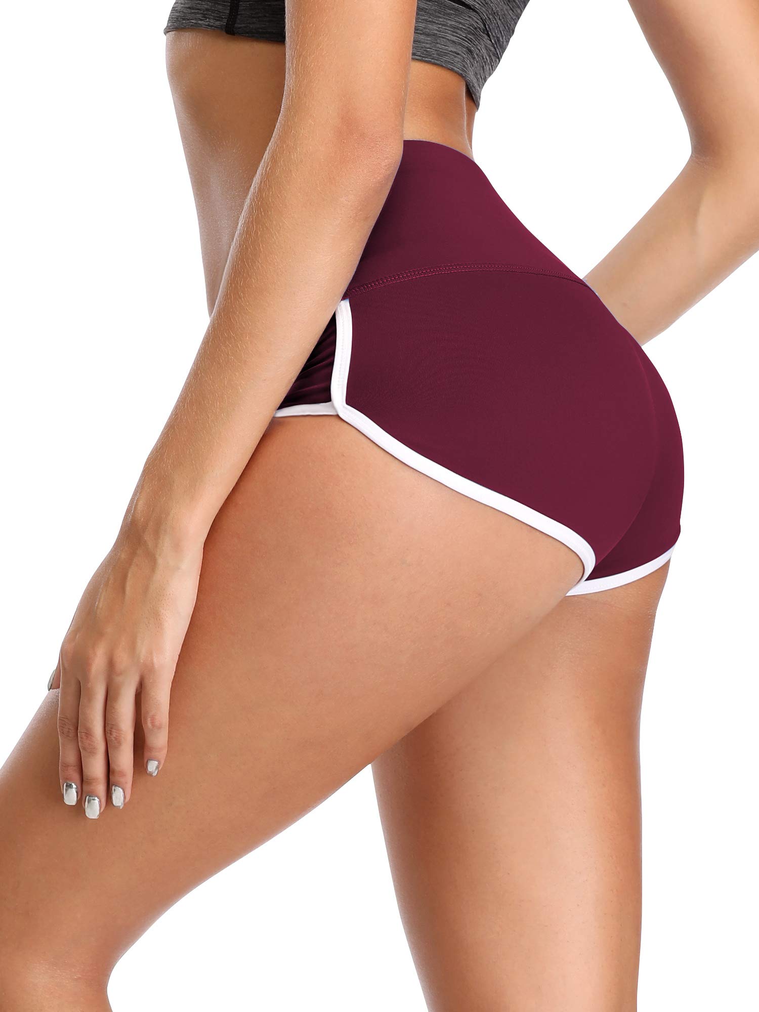 CADMUS Women's High Waisted Yoga Shorts - Breathable Workout Gym Running Shorts for Women - Perfect for Yoga, Pilates, Gym & Lounge Wear