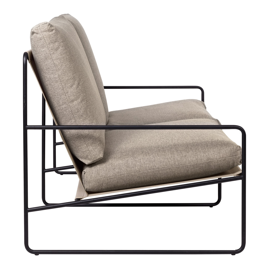 Ferm Living Desert Dolce Sofa - Modern Minimalist 3-Seater Couch for Living Room, Lounge & Office - Comfortable Mid-Century Design with Soft Fabric Upholstery