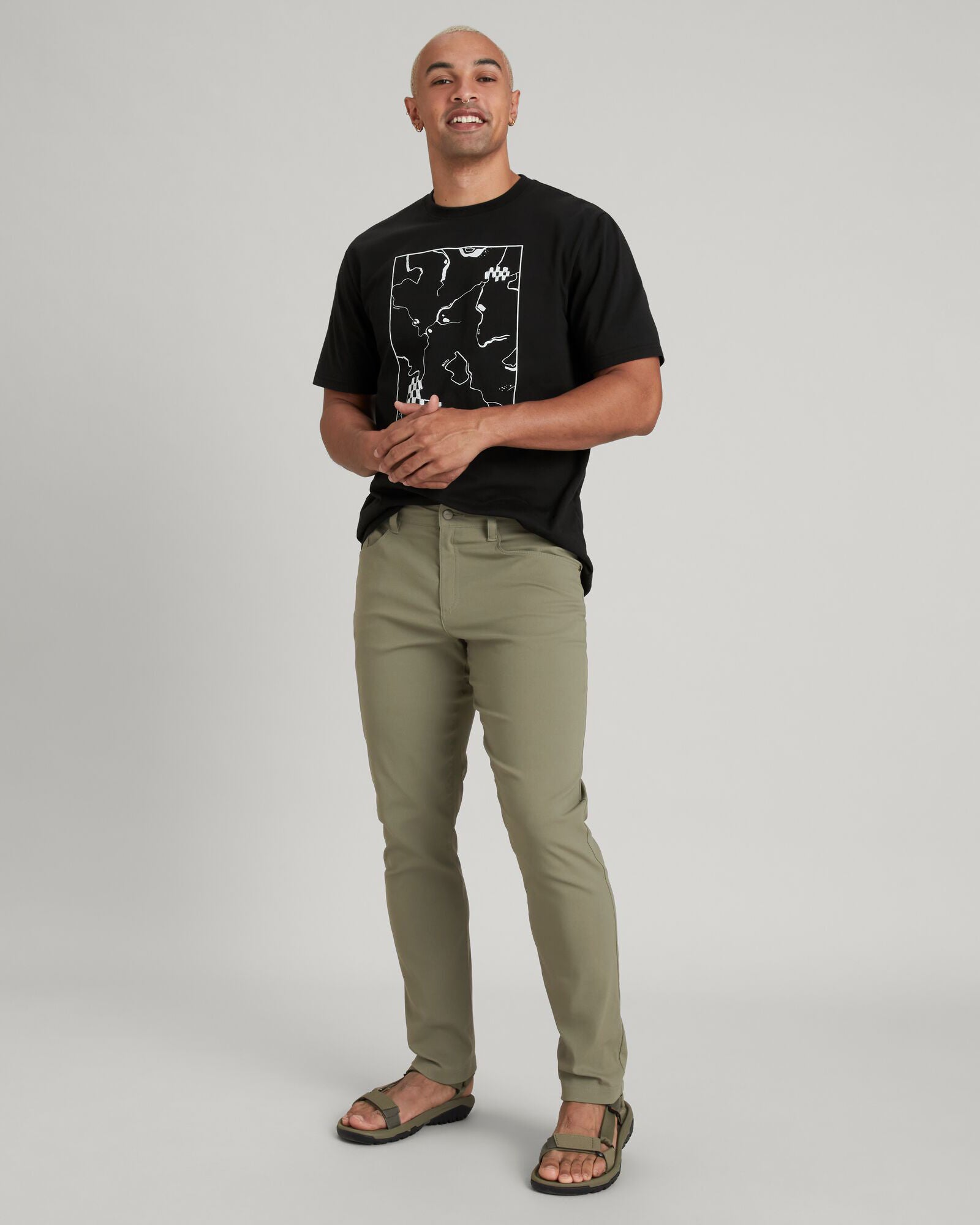 Men's Flight Long Pants - Lightweight Comfortable Travel Pants for Hiking, Outdoor & Casual Wear - Beech Color