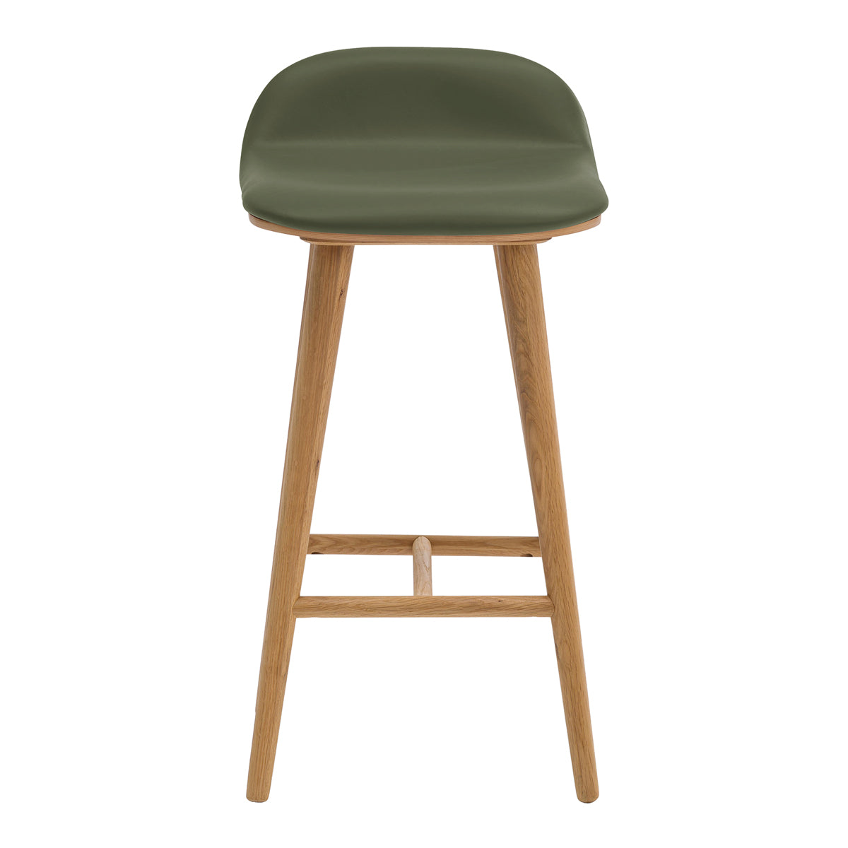 Premium Leather Bar Stool - Adjustable Height Modern Counter Stool with Backrest - Perfect for Kitchen Island, Home Bar & Dining Room Decor