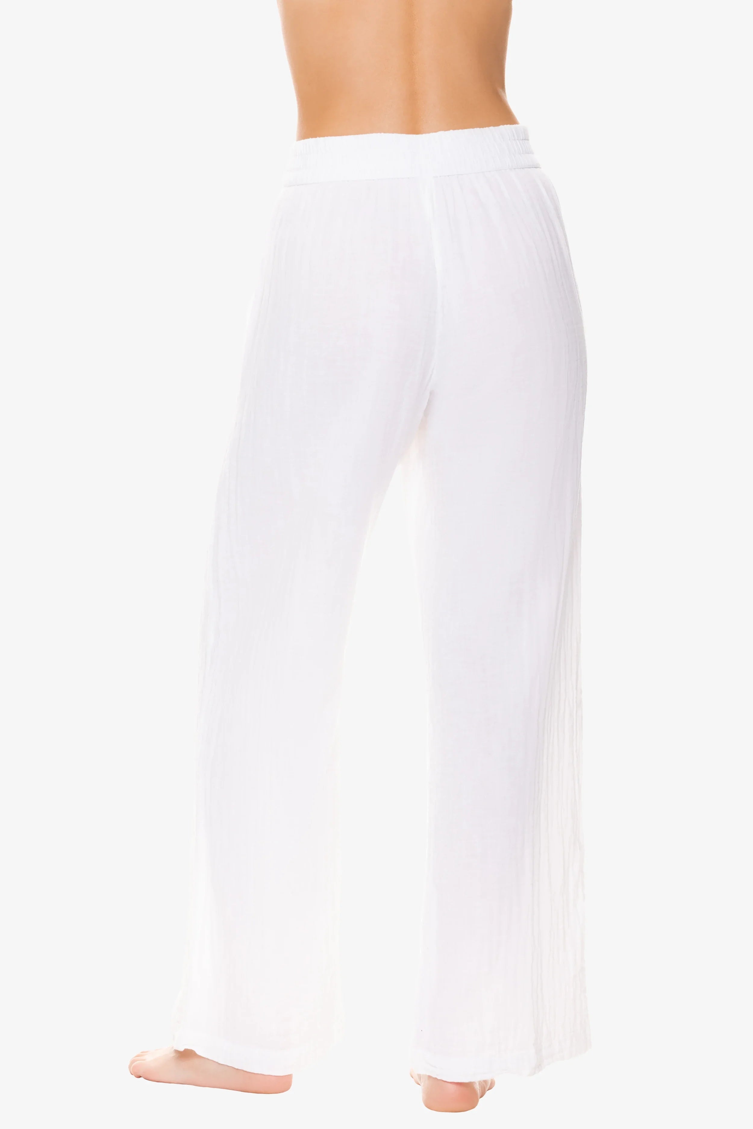 Women's Island Pants - White | Lightweight Summer Beach Pants for Vacation & Casual Wear