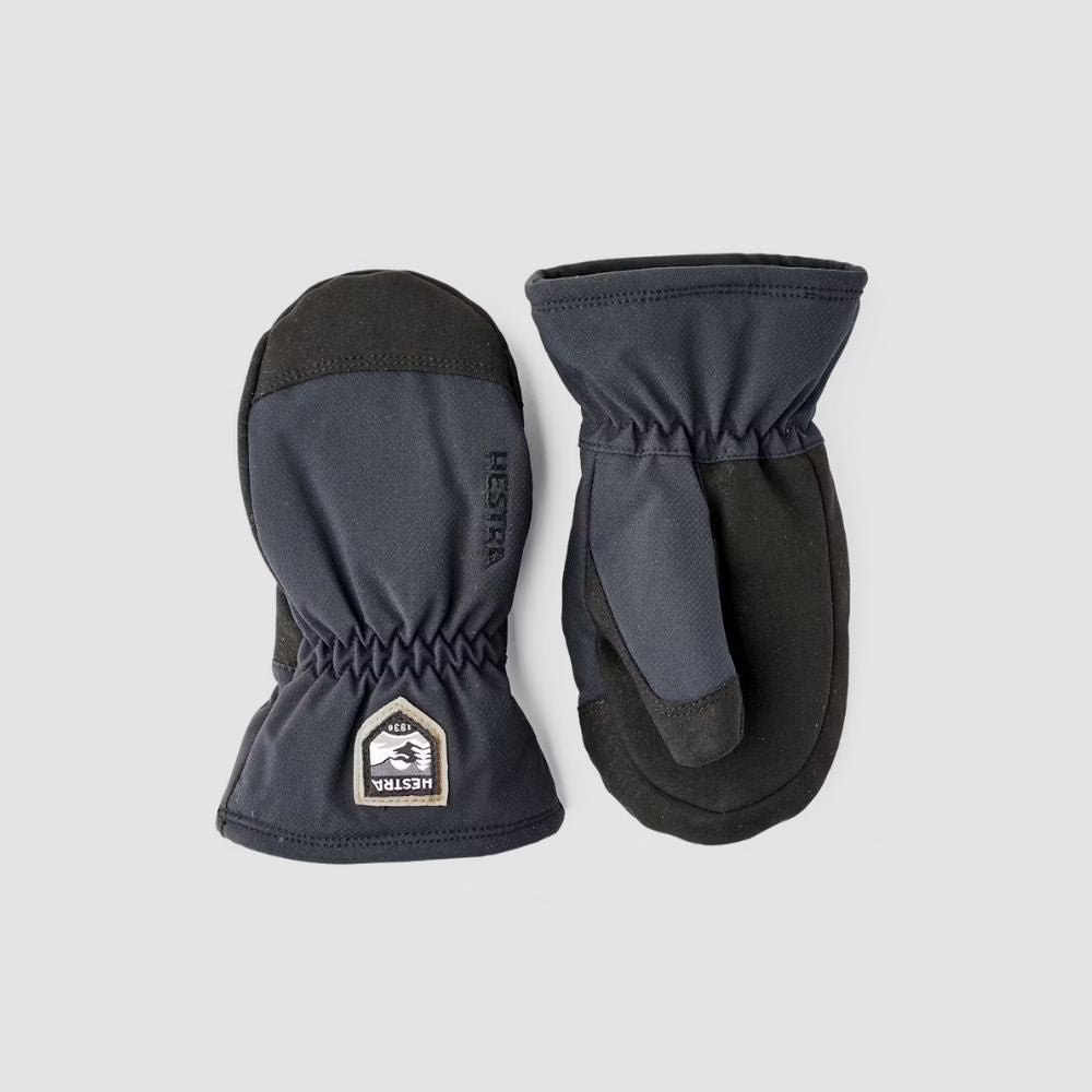 Hestra My First Hestra CZone Mittens for Kids - Warm Waterproof Winter Gloves (Black) - Perfect for Snowboarding, Skiing & Outdoor Winter Activities