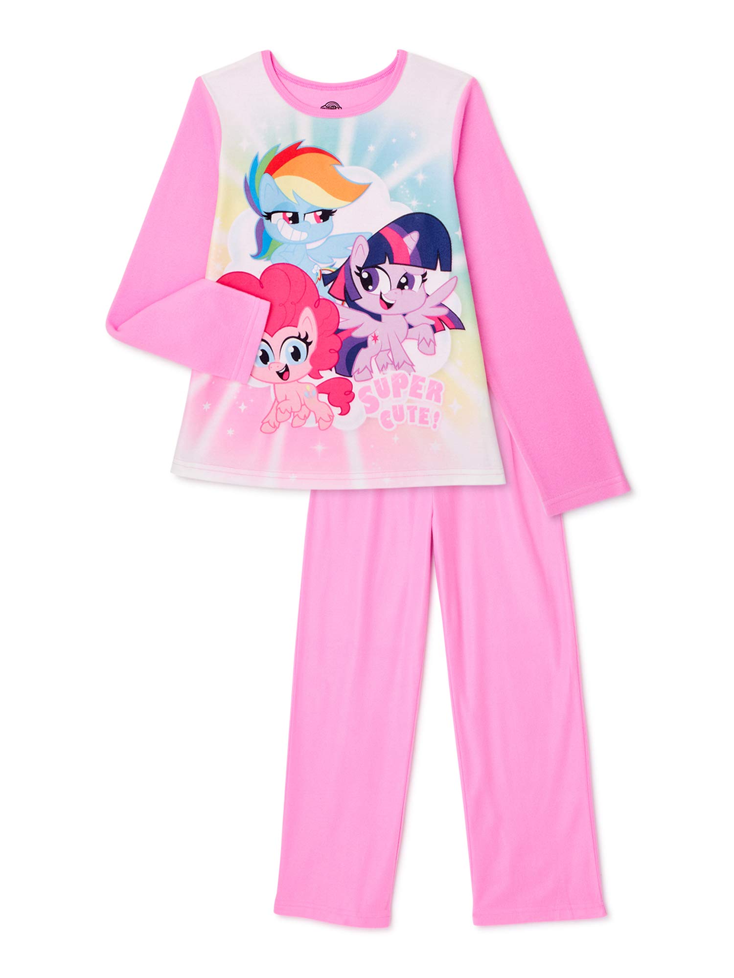 My Little Pony Girls' 2-Piece Flannel Pajama Set - Super Soft & Cute Sleepwear for Kids | Perfect for Bedtime, Sleepovers & Cozy Nights