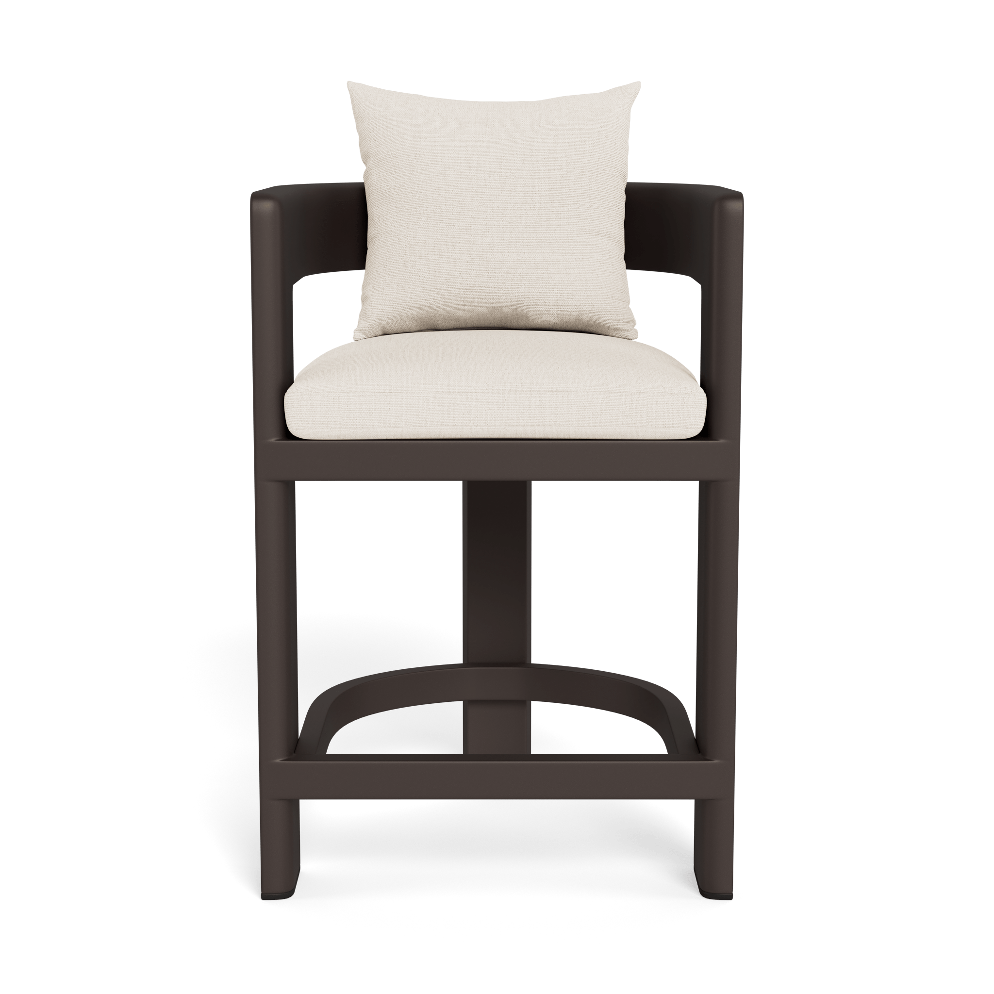 Victoria Aluminum Counter Stool - Modern Bar Stools for Kitchen Island, Breakfast Nook & Home Bar - Adjustable Height & Comfortable Seat - Perfect for Dining, Entertaining & Small Spaces