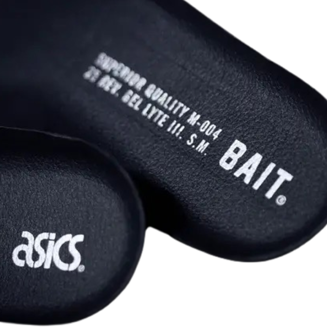 Asics Gel Lyte III Bait Nightmare Black Silver Running Shoes - Men's Lightweight Sneakers for Jogging, Gym Workouts & Casual Wear