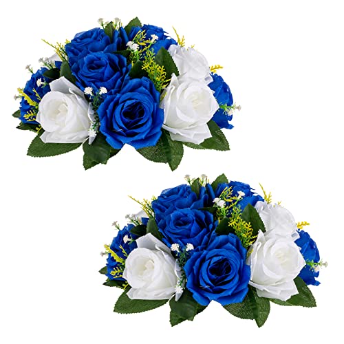 Royal Blue & White