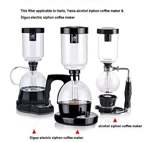Premium Permanent Coffee Filter for Hario Siphon Coffee Maker - Reusable Stainless Steel Mesh (Model 1889A, Brown) | Ideal for Home Brewing, Camping & Specialty Coffee Enthusiasts
