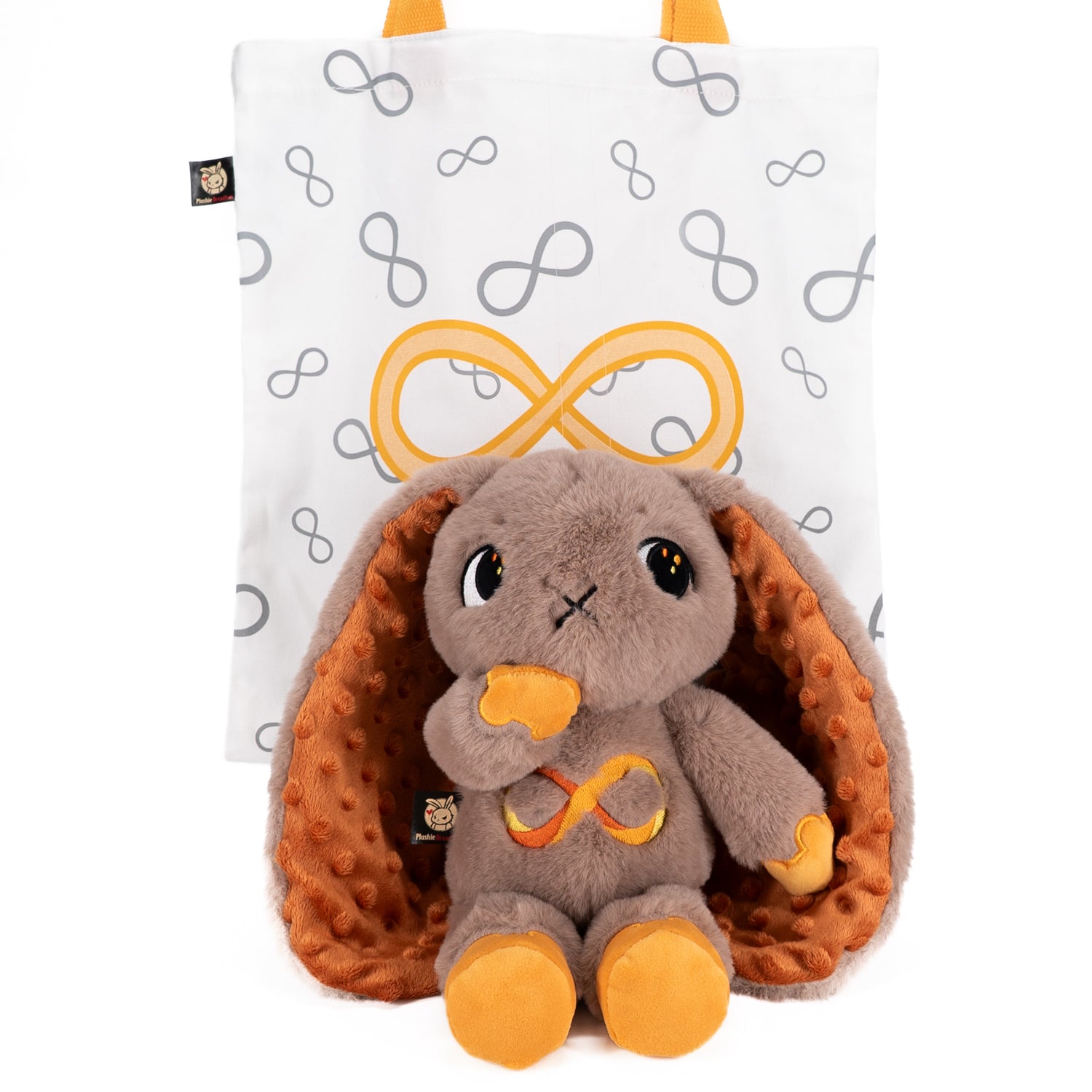 Plushie Dreadfuls Autism Spectrum Rabbit Gold Edition - Soft Stuffed Animal Toy for Kids, Comfort Plush for Autism Awareness & Sensory Needs - Perfect for Gifts, Therapy, and Emotional Support
