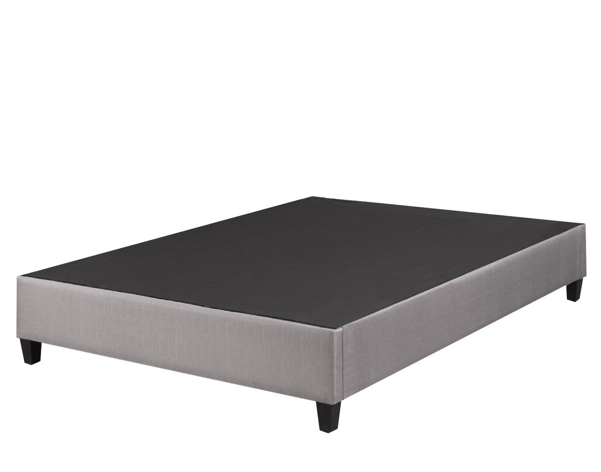 Douglas Twin Platform Bed Frame with Solid Wood Slats - Grey - Sturdy Support for Mattress, Perfect for Kids Room, Guest Bedroom or Small Space