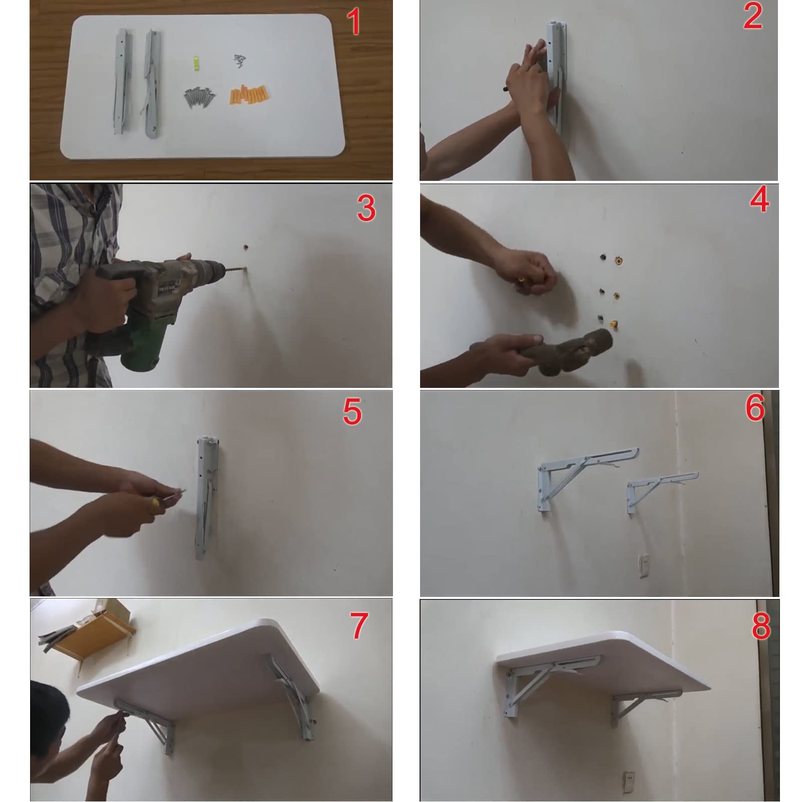 LIGUOYI Wall Mounted Fold Down Table - 20