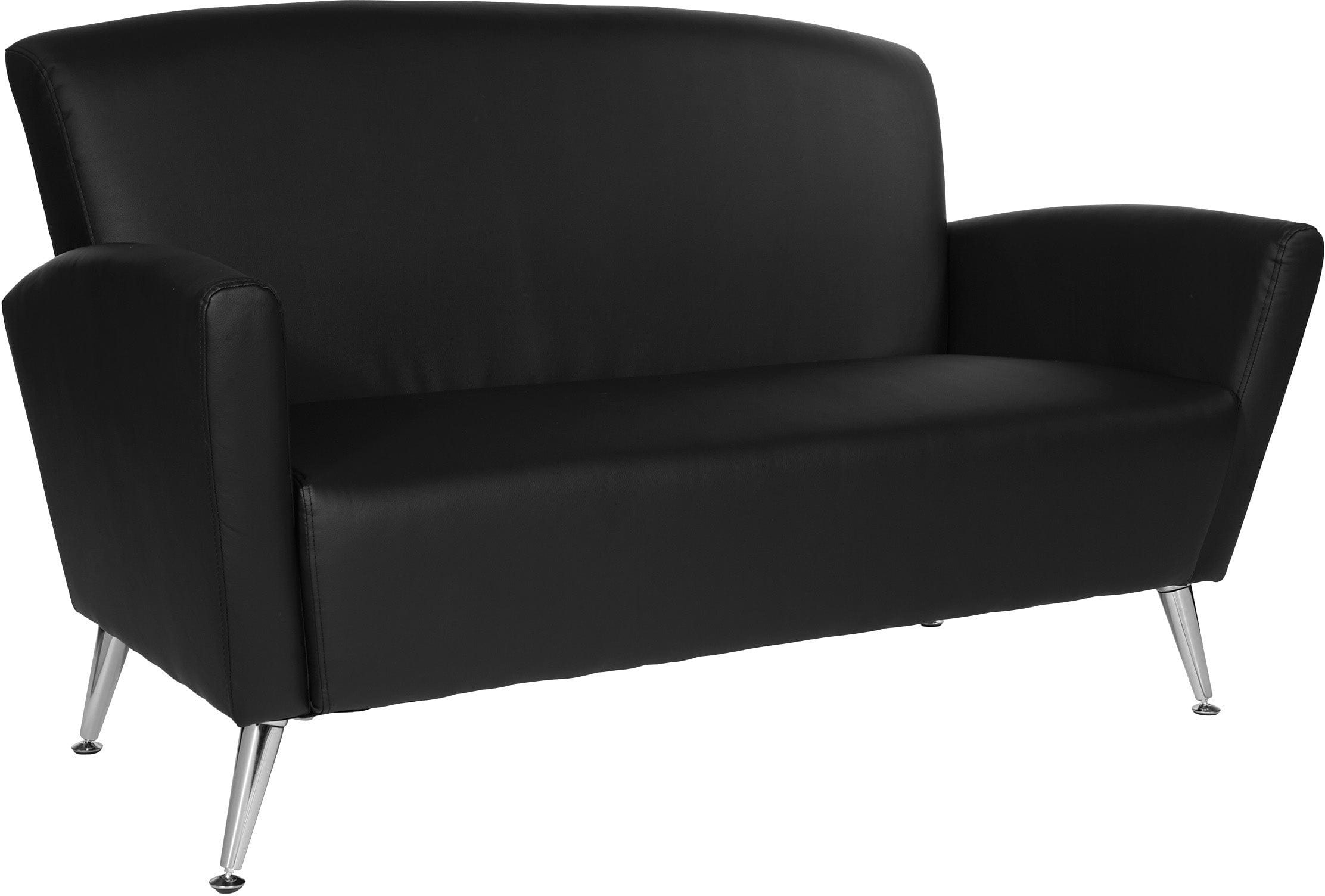 Office Star Loveseat in Bonded Leather [SL50552] - Modern Small Sofa for Office, Living Room & Waiting Areas - Comfortable Two-Seater with Durable Leather-Like Upholstery