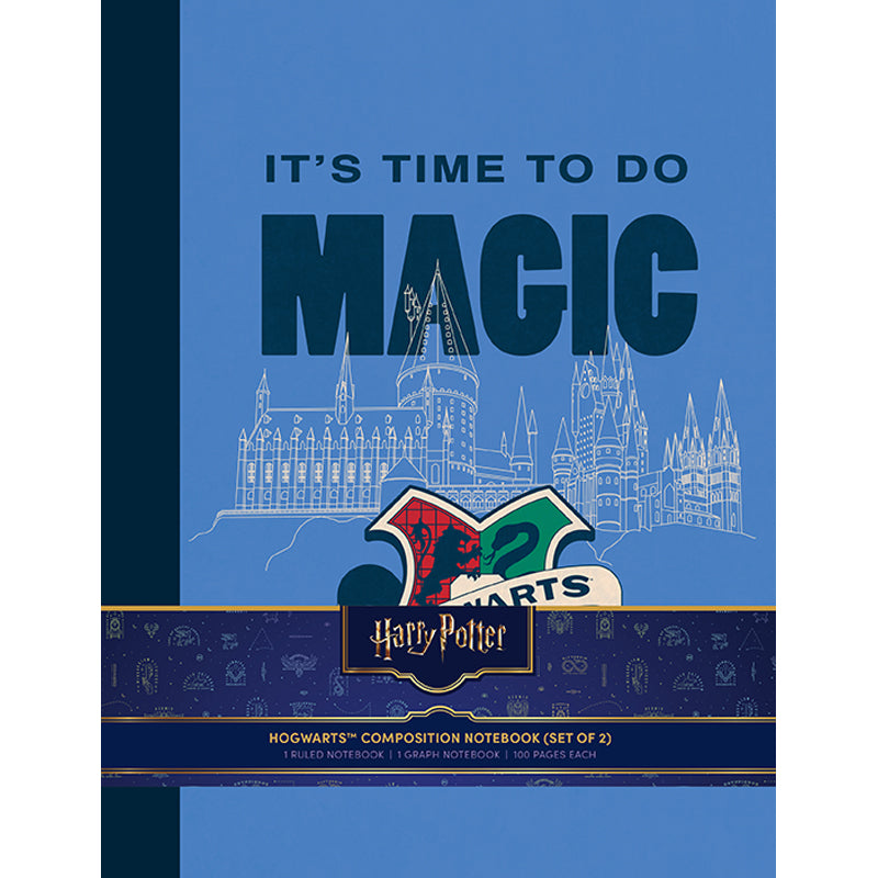 Harry Potter Hogwarts Composition Notebook Set - 2 Pack, Lined Journal for School, College & Office Note Taking - Perfect for Potter Fans & Gift Ideas
