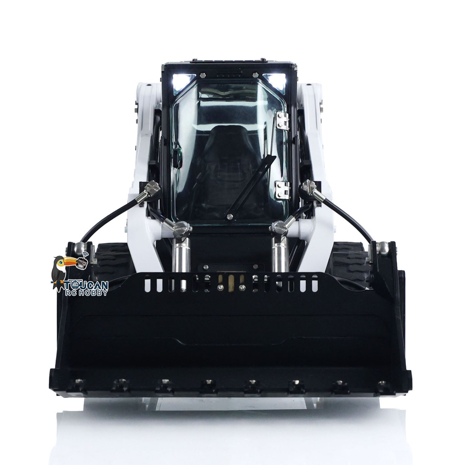 1/14 LESU Metal RC Hydraulic Skid Steer Loader with Sound & Light - DIY Radio Controlled Model Toy for Construction Enthusiasts - Perfect for Indoor/Outdoor Play, Collecting, and STEM Learning