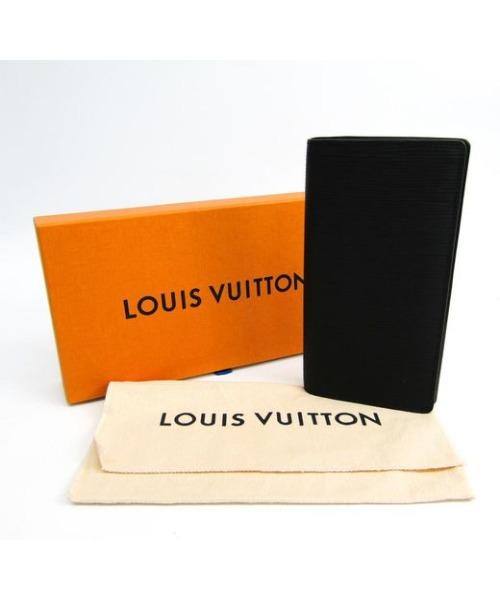 LV Circle Signature Brazza Wallet in Epi Leather Noir - Premium Slim Bifold Wallet for Men - Perfect for Business, Travel & Everyday Use