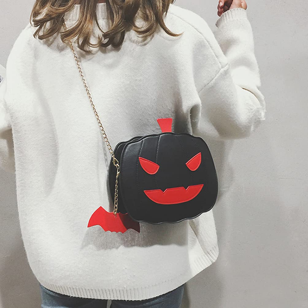 Halloween Pumpkin Crossbody Bag - Gothic Devil Shoulder Purse for Women - Perfect for Halloween Parties, Cosplay, and Gothic Fashion Accessories